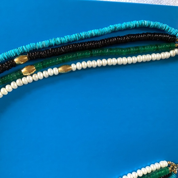 Affinity Gems Multi-Layer Beaded Necklace, Gold-tone Over Sterling Silver - Picture 13 of 16